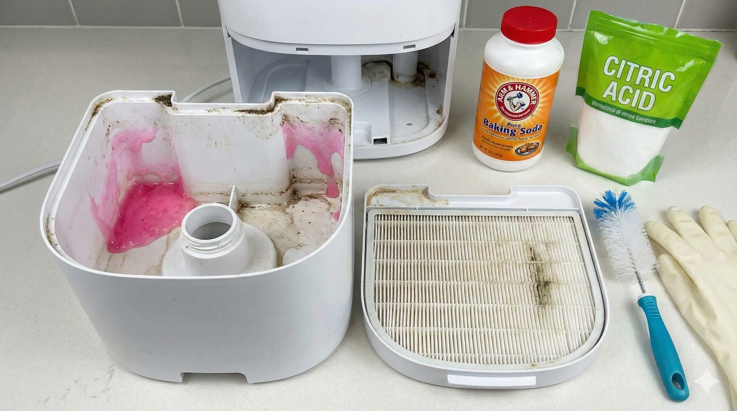 放置厳禁！空気清浄機のぬめりの原因とピンクカビの掃除方法