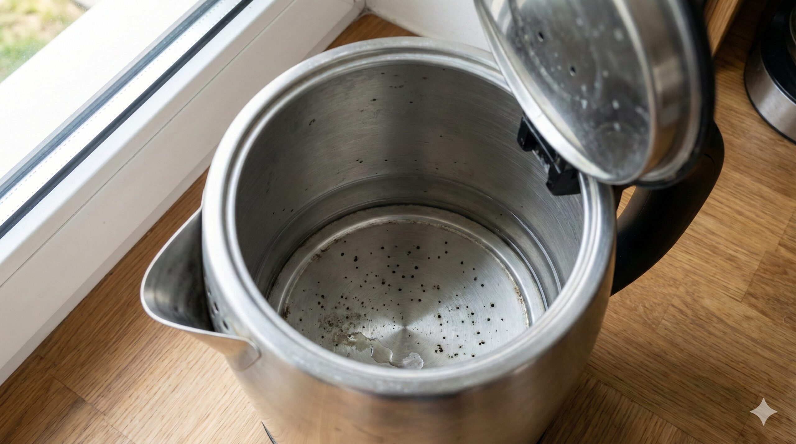 電気ケトルに水を入れっぱなしにするとカビる？黒い点や黒い汚れの正体は？