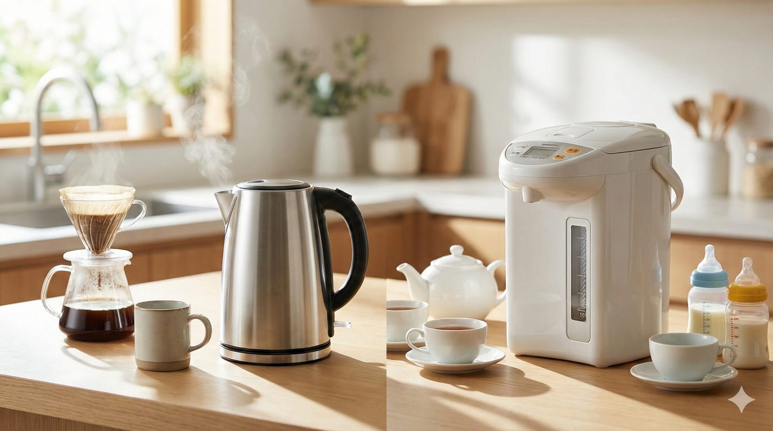電気ケトルと電気ポットの違いは？生活スタイル別のおすすめと選び方を徹底解説