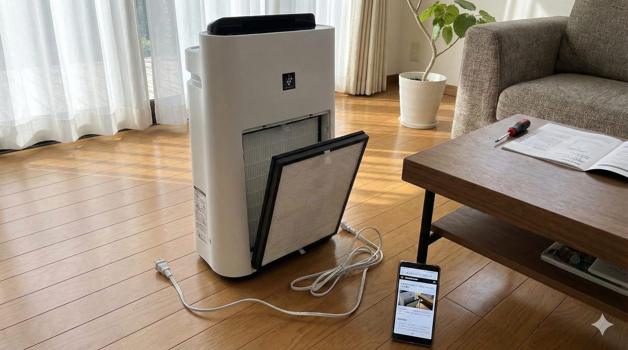シャープの空気清浄機が故障？判断するポイントと修理代の目安