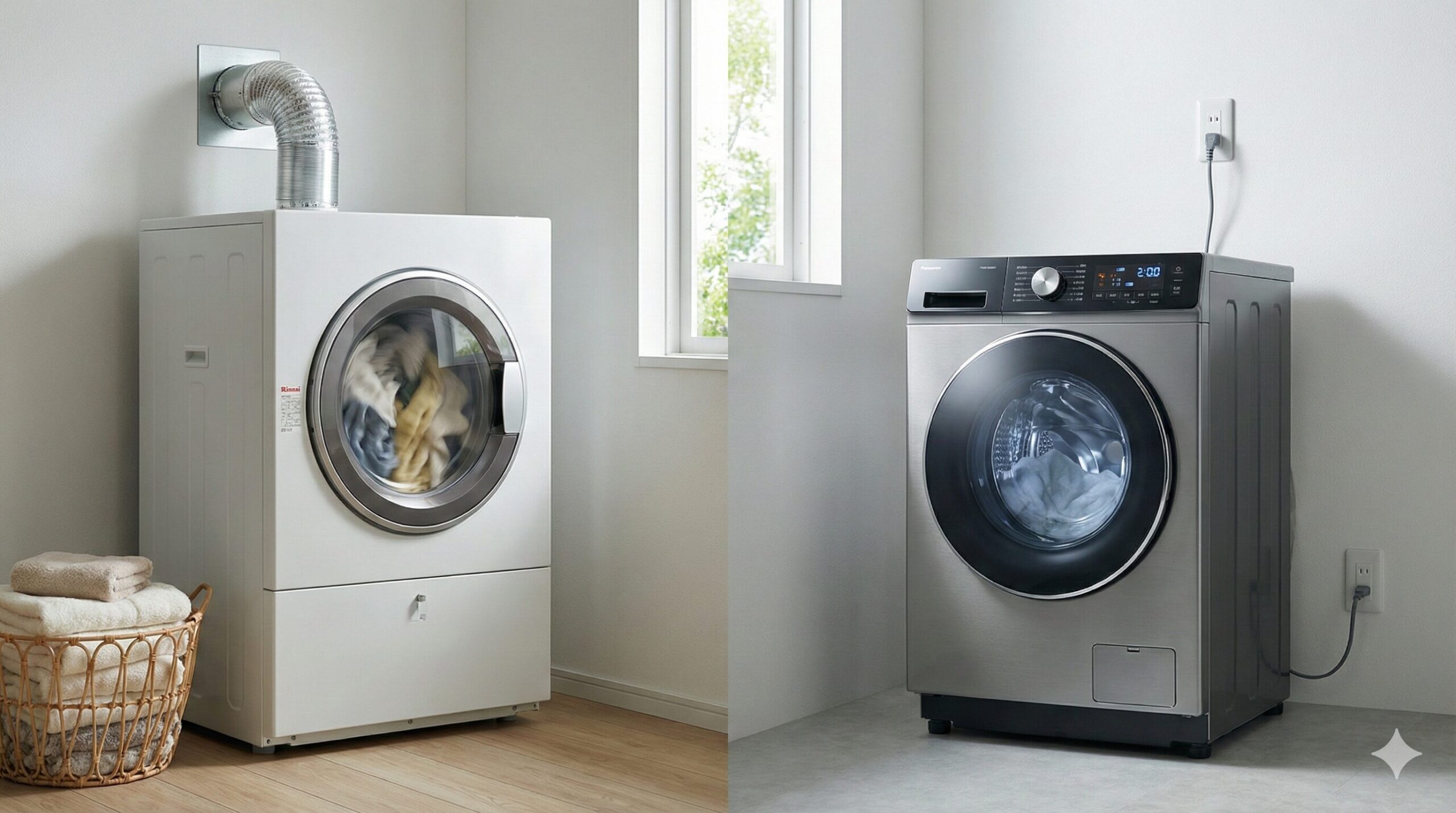 乾燥機はガスと電気、どっちがおすすめ？光熱費や乾く時間・設置条件を徹底比較