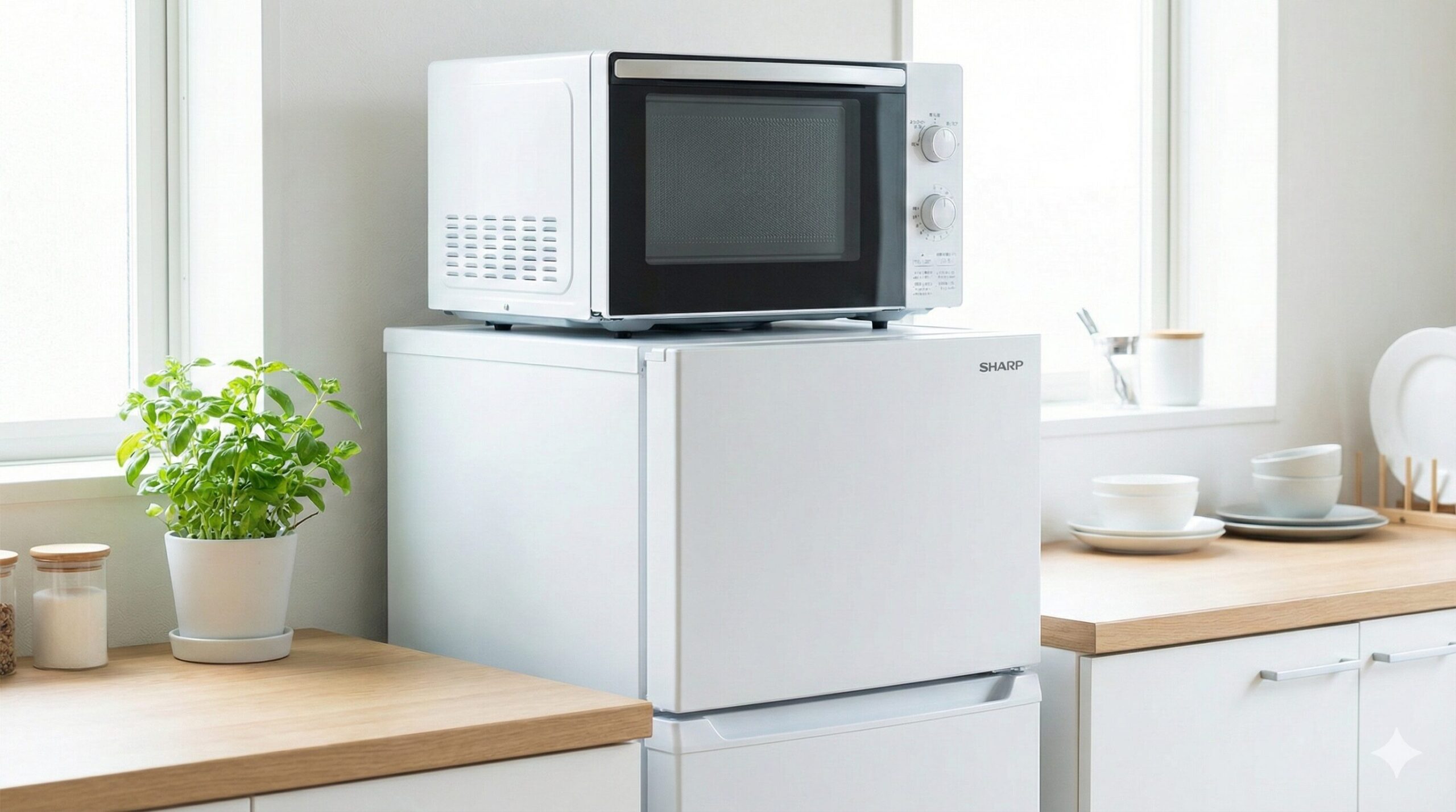 シャープの冷蔵庫の上に電子レンジは置ける？3つの条件と最強モデルSJ-D15J
