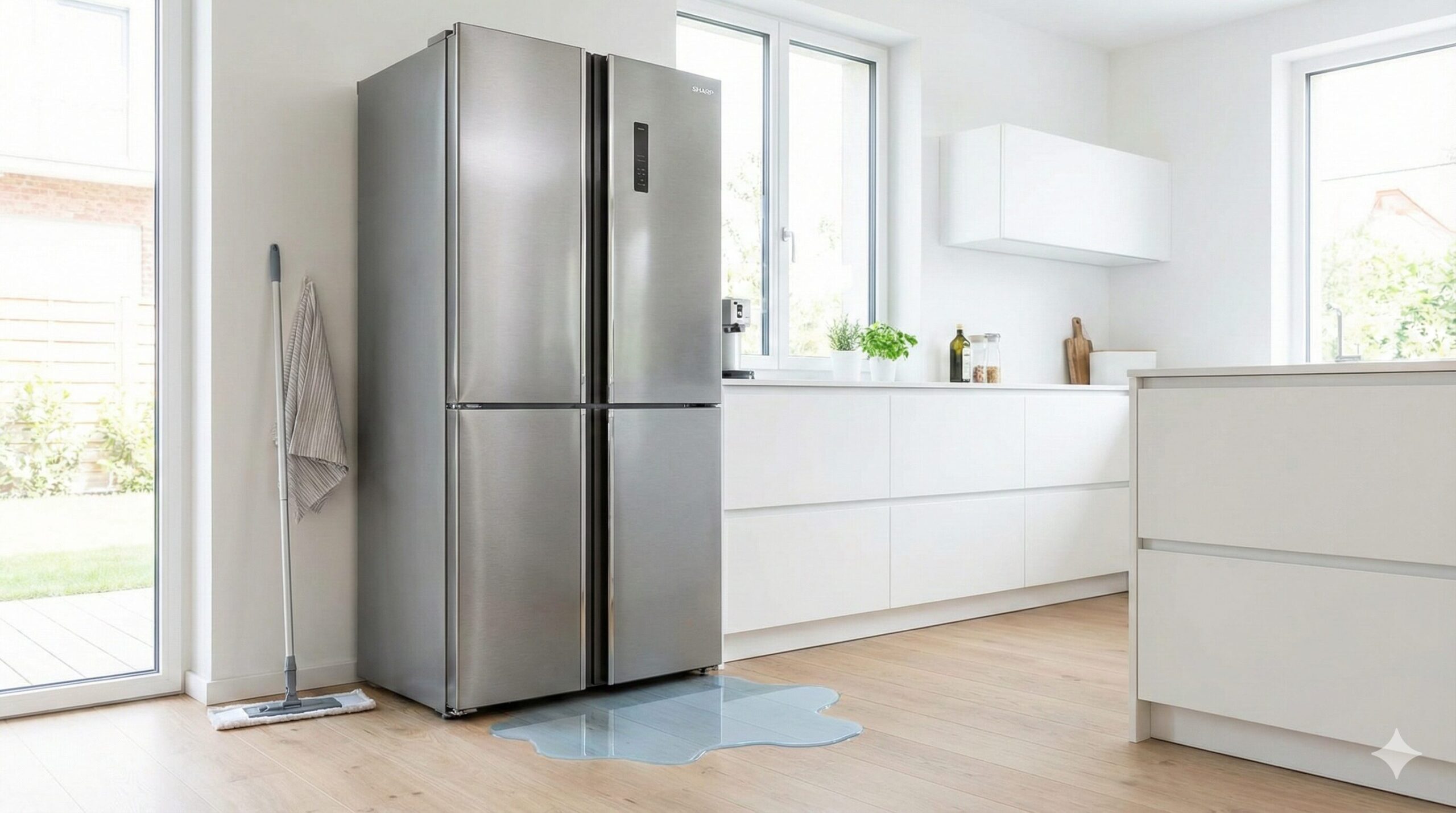 シャープの冷蔵庫から水漏れ！床が濡れる原因と自分でできる解決策5選