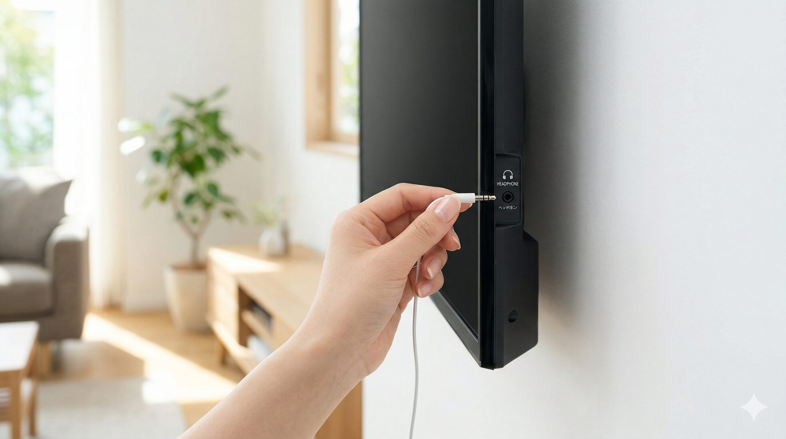 テレビのイヤホンジャックの位置や端子がない場合の対処法を解説