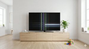 テレビに線が入る!ぶつけた時の直し方と買い替え等3つの対策