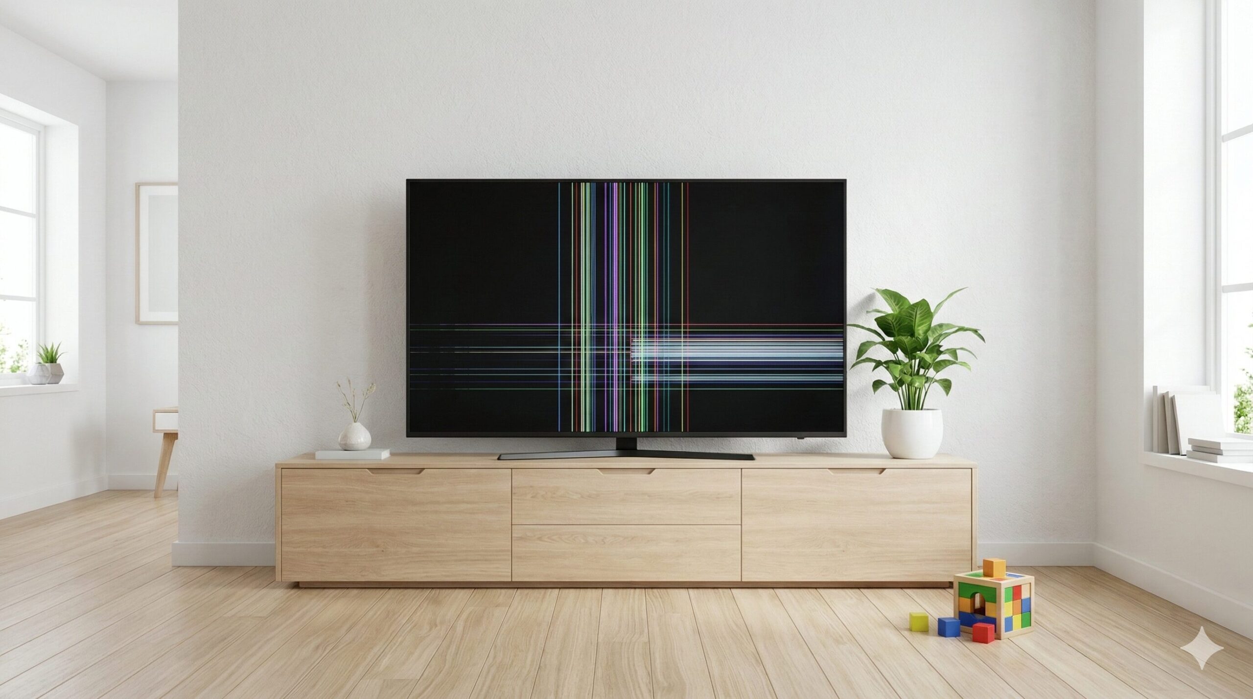 テレビに線が入る！ぶつけた時の直し方と買い替え等3つの対策