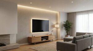 テレビ上にダウンライトはいらない？画面への映り込みや眩しい時の対策