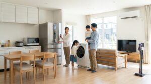 4人家族の家電一式はいくらかかる？初期費用を安く抑える5つのコツ