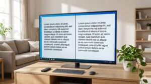 テレビの文字がぼやける原因とくっきり表示させる具体的な設定方法