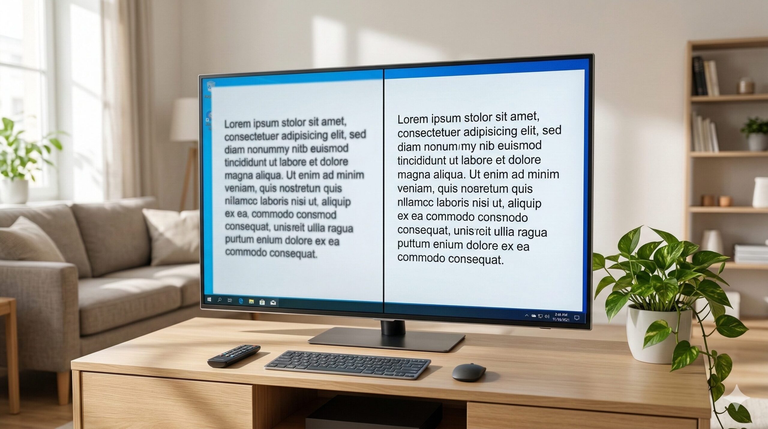 テレビの文字がぼやける原因とくっきり表示させる具体的な設定方法