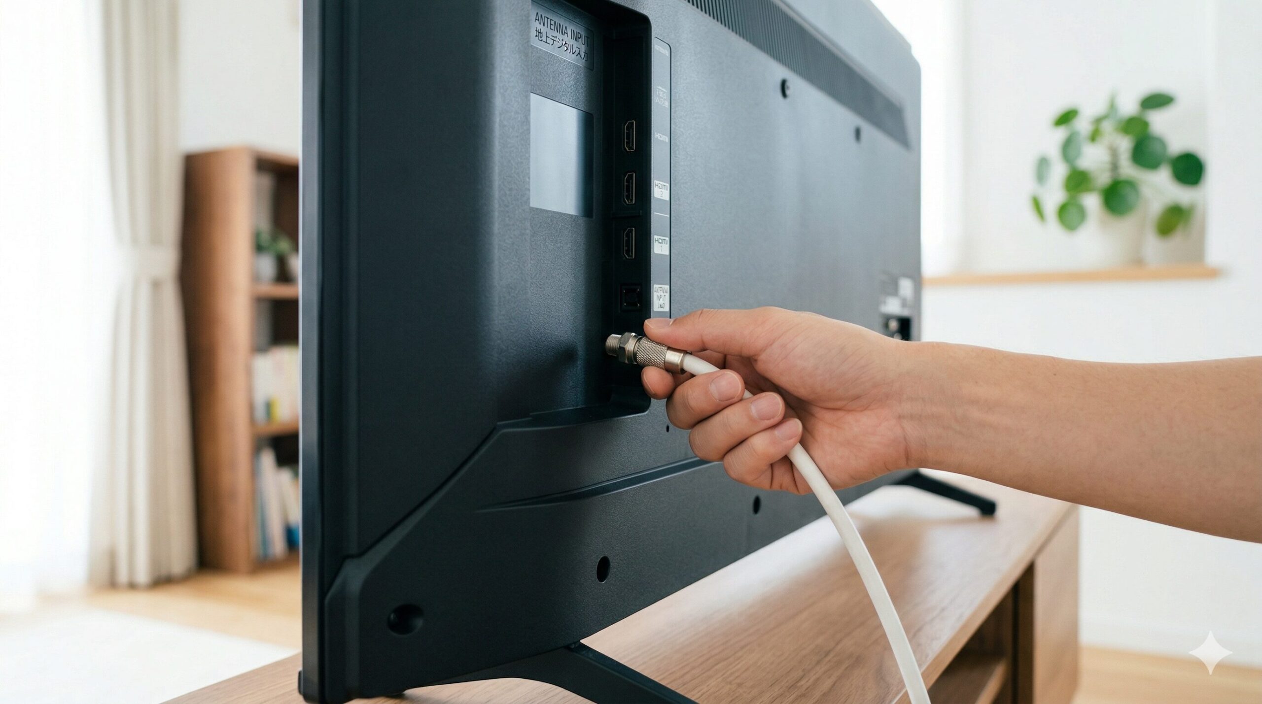 テレビ線の抜き方を徹底解説！ネジ式のアンテナケーブルの外し方まで解説