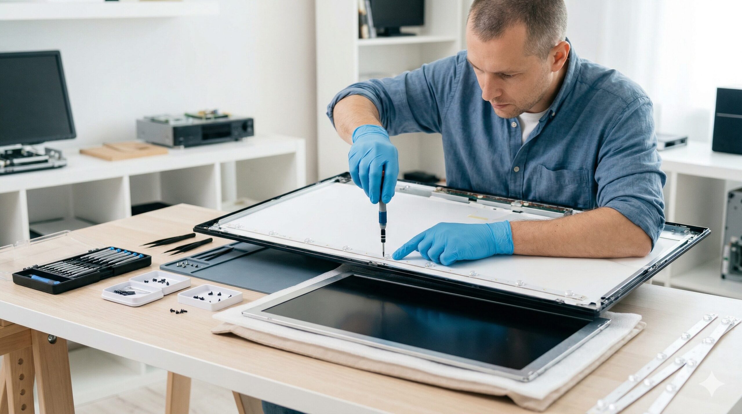 テレビのバックライトの修理は自分でできる？交換手順と修理費用の目安を解説