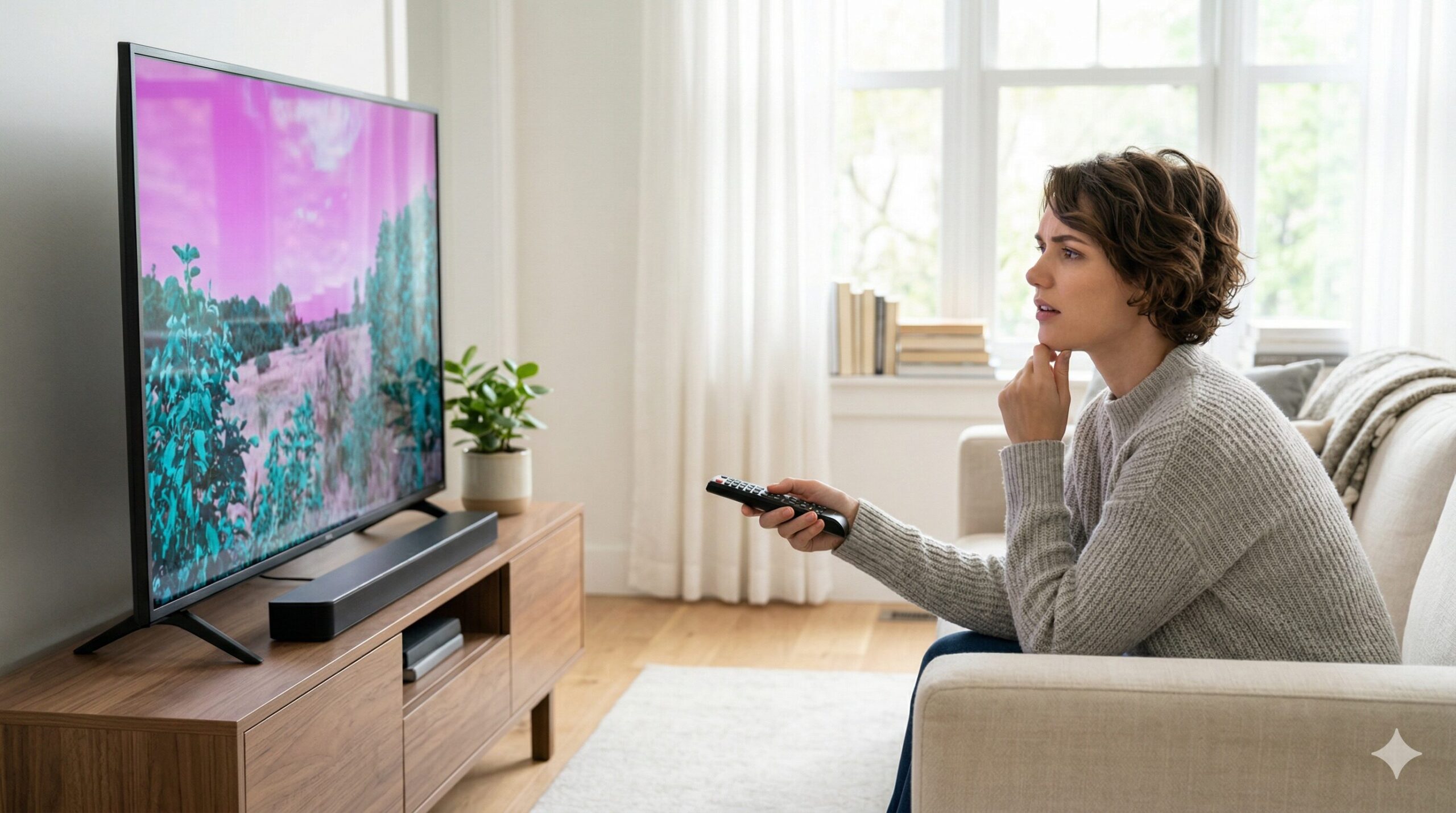 テレビの色がおかしい原因と簡単な直し方！症状別の対処法も解説