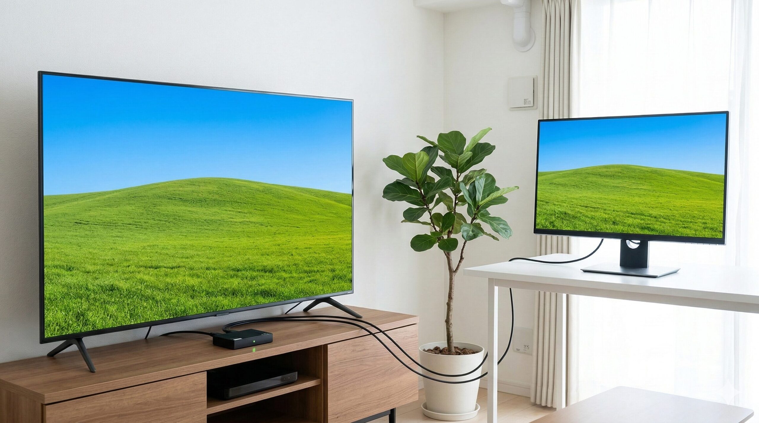 テレビの映像をモニターに映す方法は？無線・有線のやり方と必要な機器も解説