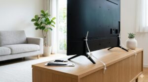 テレビの転倒防止！結束バンドでの固定手順を徹底解説
