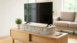 レンガでテレビ台をかさ上げする方法を徹底解説