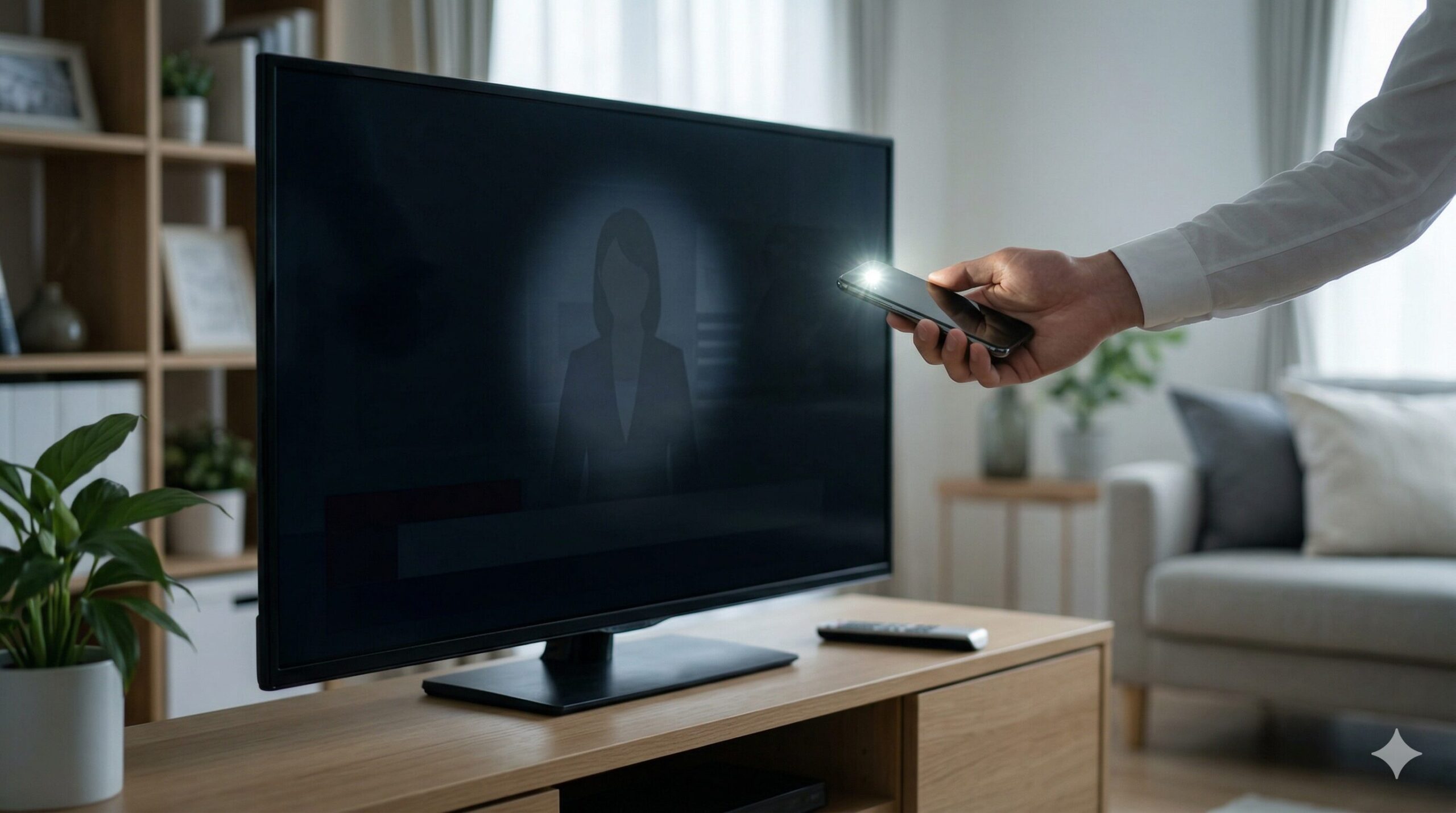 テレビ画面がうっすら映る原因はバックライトの故障？応急処置の方法を徹底解説