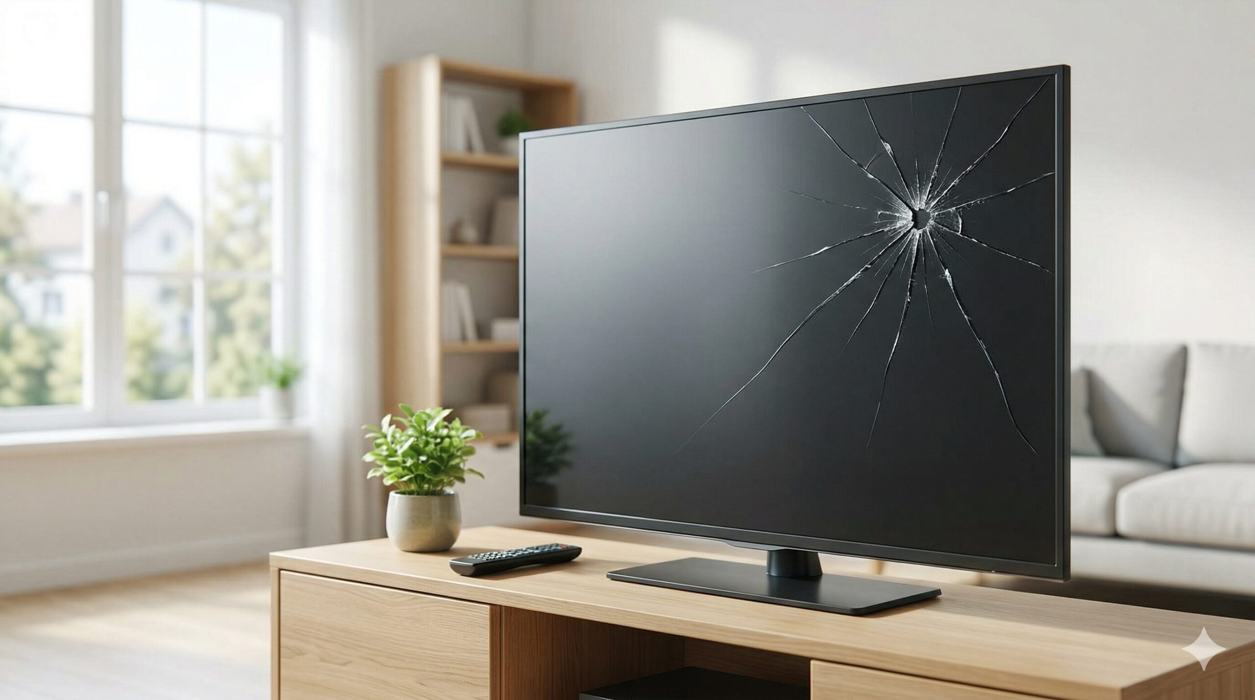 割れた液晶テレビを自分で治すのは不可能！応急処置の方法を徹底解説