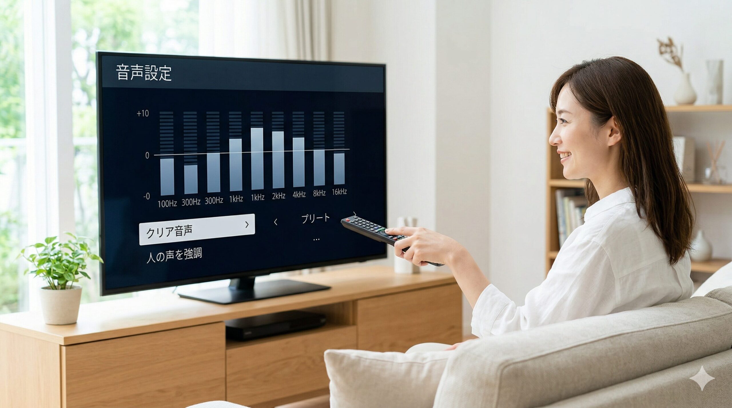 テレビのイコライザー設定で声を聞きやすくするおすすめの調整方法を徹底解説
