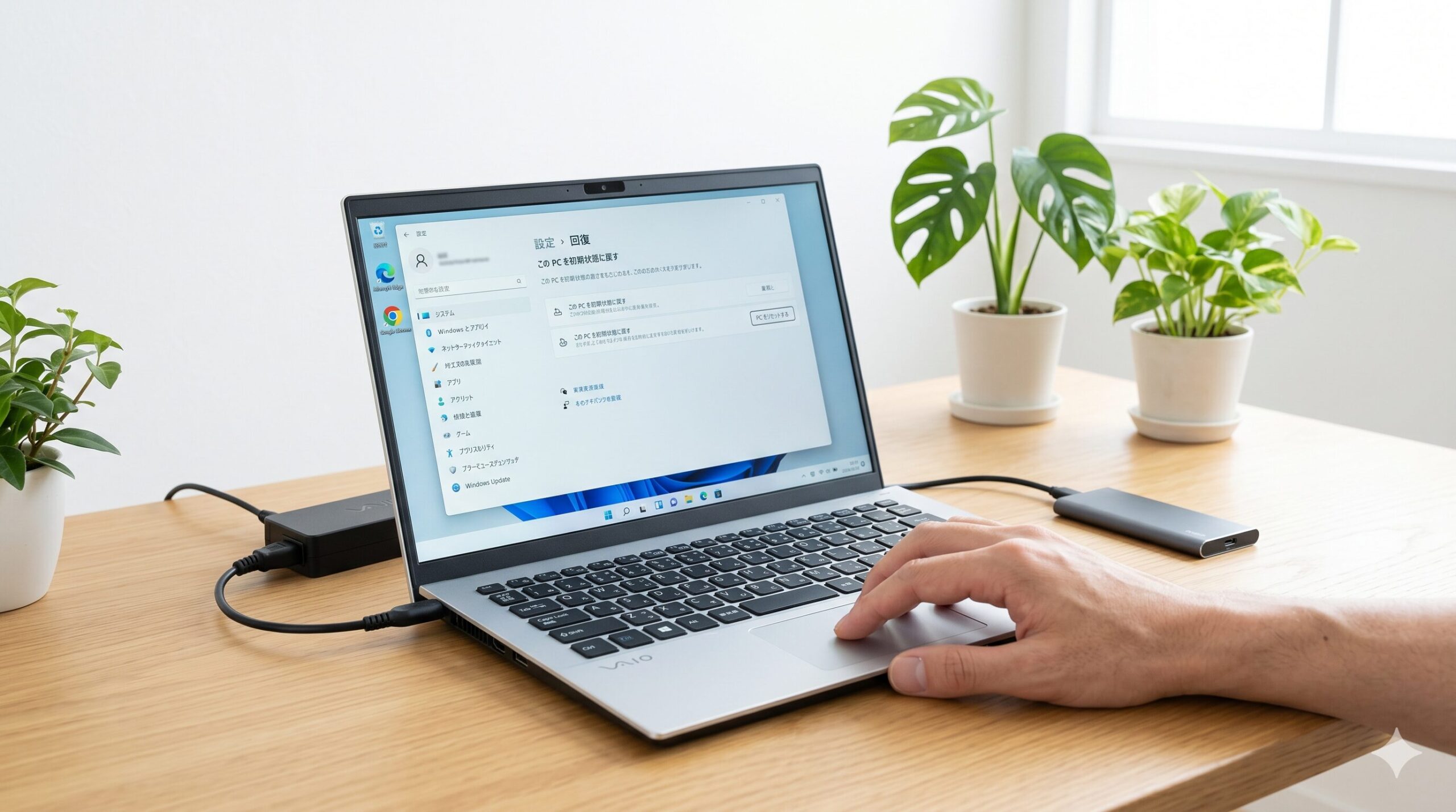 VAIO パソコン 初期化