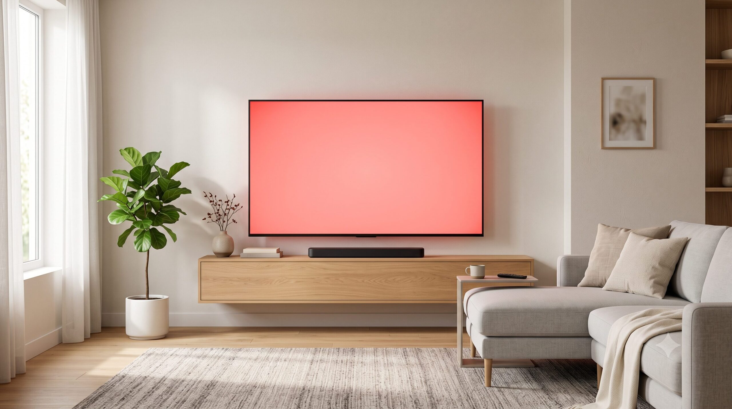 テレビ の 画面 が 赤く なる
